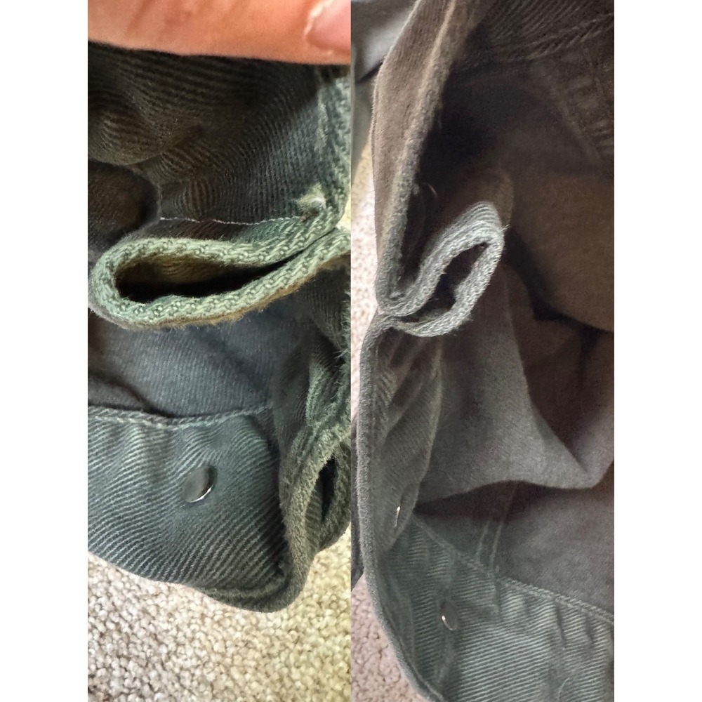 Vintage Guess Denim Trucker Jacket Green 80s 90 Men's Size XXXL - Picture 6 of 7